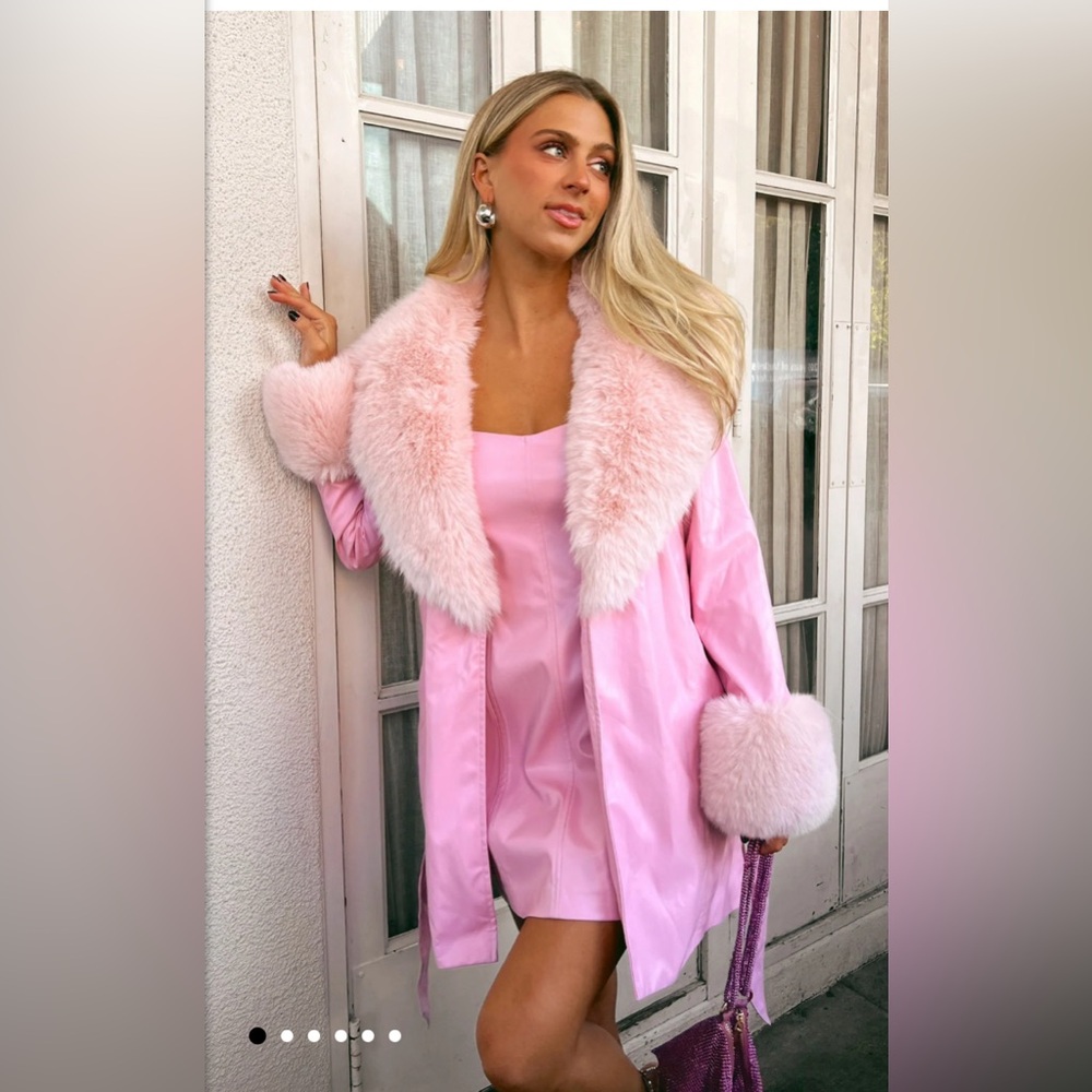 Show Me Your Mumu - Penny Lane coat in pink size XS